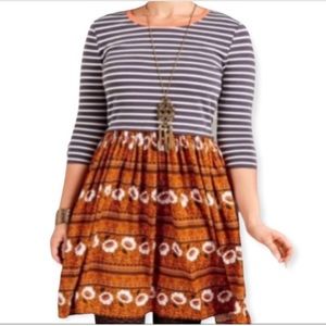 Matilda Jane Winsome Dress, navy white stripes